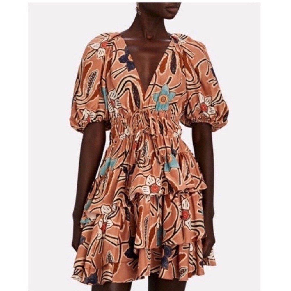 Ulla Johnson Farah Floral Silk Mini Dress